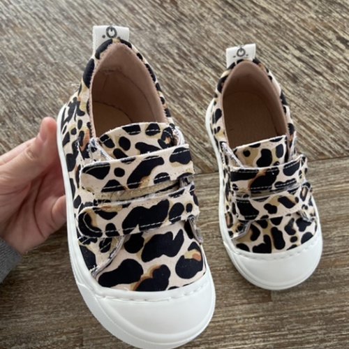 Sneakers fabric leopard